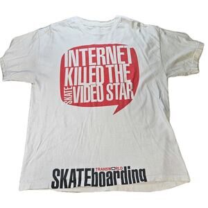 VTG Transworld Skateboarding Shirt Dingy White XL Internet Killed Skate Video